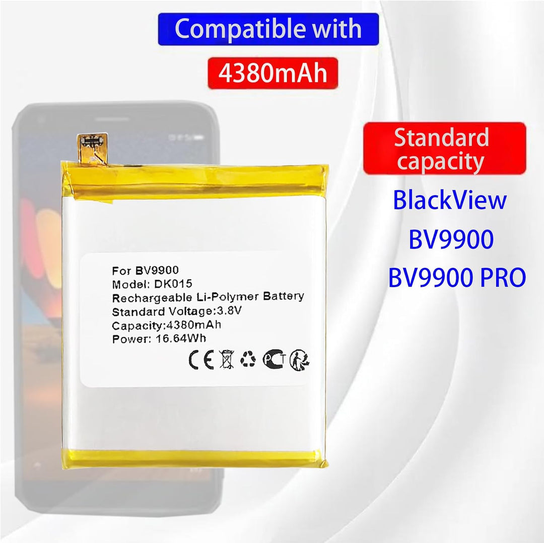 Aousavo Blackview BV9900 ersatz akku Kompatibel mit Blackview BV9900 DK015 mit Free Toolkit