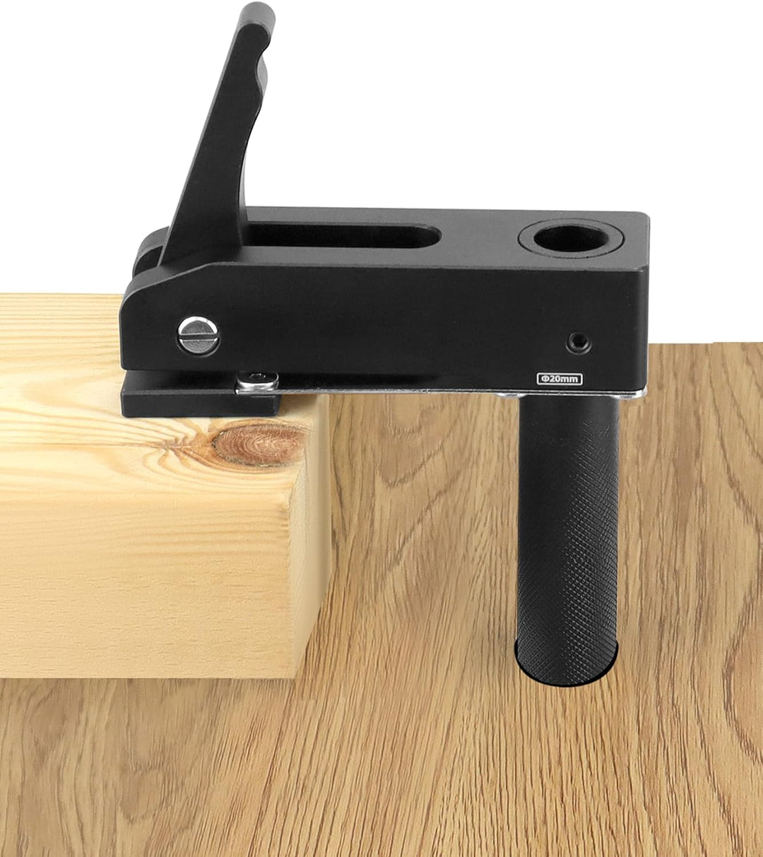 QWORK® 2er Pack Verstellbare Niederhalteklemme Werkbank Niederhalter Clip mit 3 Stufige Klemmkraft -