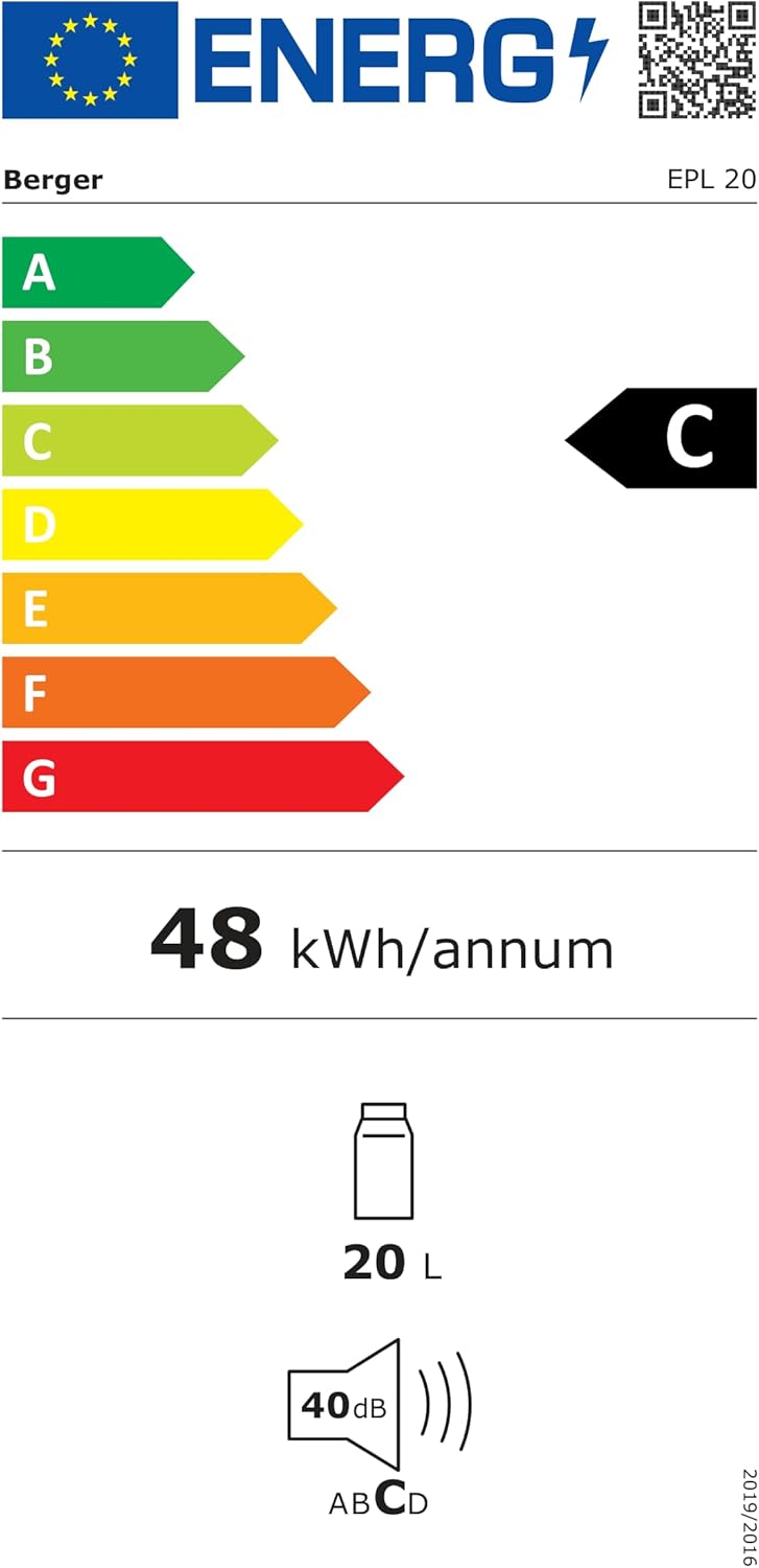 BERGER EPL Kompressor Kühlbox Elektrisch - Kühlbox Auto 12V/24V/230V mit Tiefkühlfunktion bis -20°C,