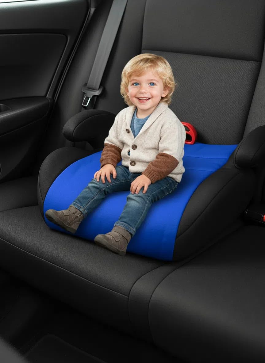 AufblasbareSitzerhöhung für Auto K-inder - Leicht & Tragbar, Extra Schmal, Bequem & Reisefreundlich