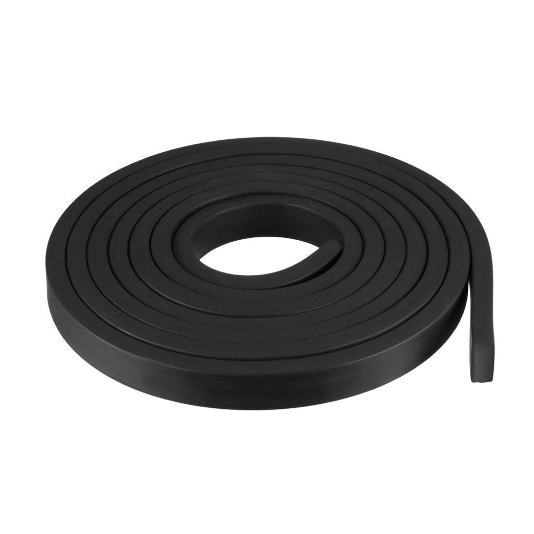 sourcing map Gummidichtung Gummistreifen Massiver Rechteck 20mm Breit, 10 mm Dick, 3 Meter Lang, Sch