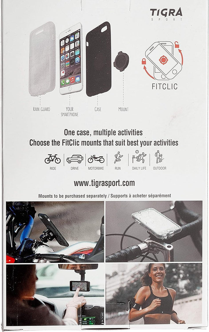 Tigra Sport FitClic Schutzhülle für iPhone X, XS, 11 Pro, Schwarz, Einheitsgrösse