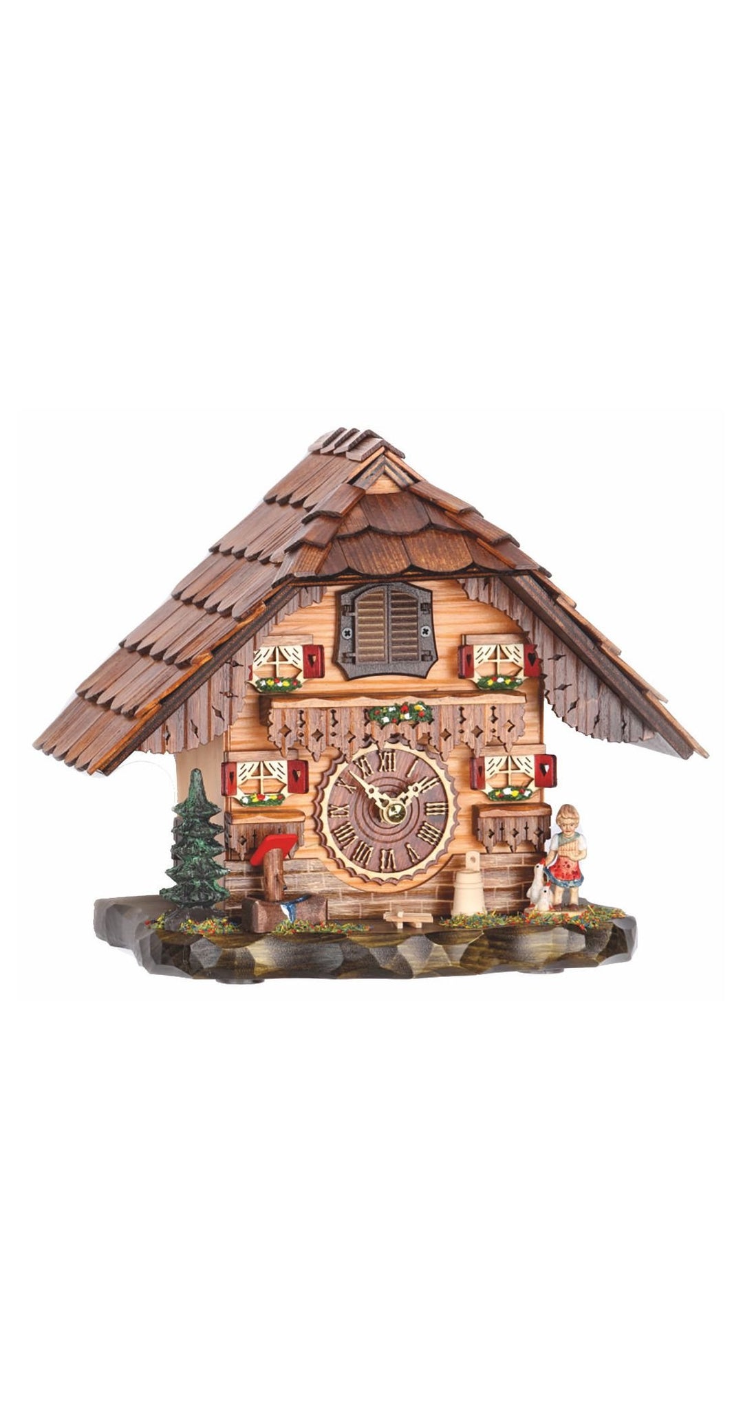Trenkle Quarz Kuckucksuhr Schwarzwaldhaus mit Musik TU 486 QM