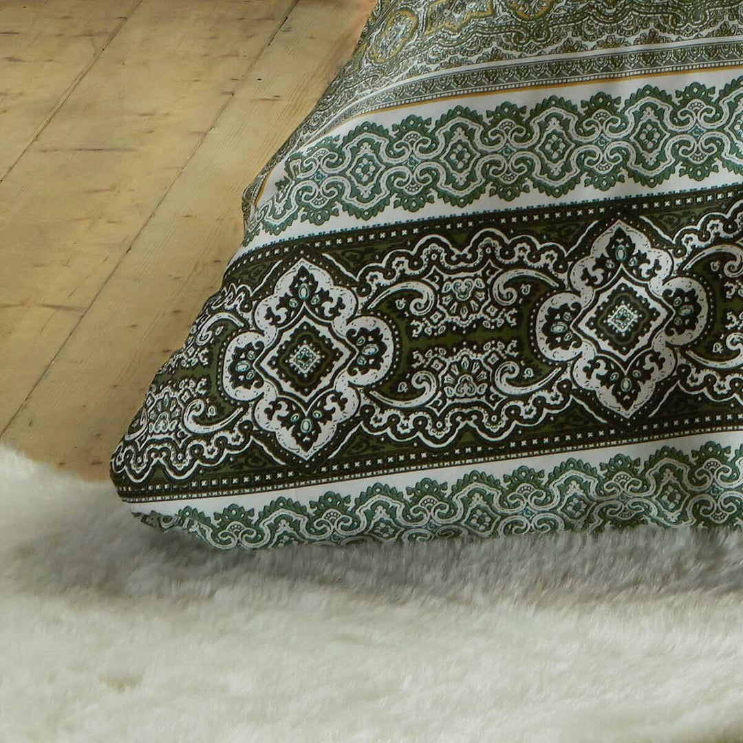 fleuresse Mako-Satin Bettwäsche Modern Classic Oldham Herbs 1 Bettbezug 155 x 220 cm + 1 Kissenbezug