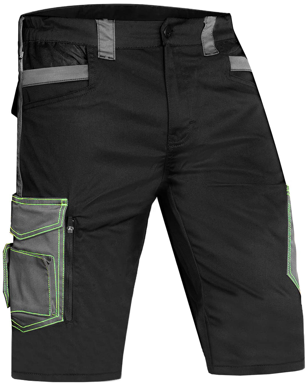ACE Genesis Herren-Arbeits-Hose kurz - Männer-Cargo-Hosen für die Arbeit - Shorts mit Stretch-Bund,