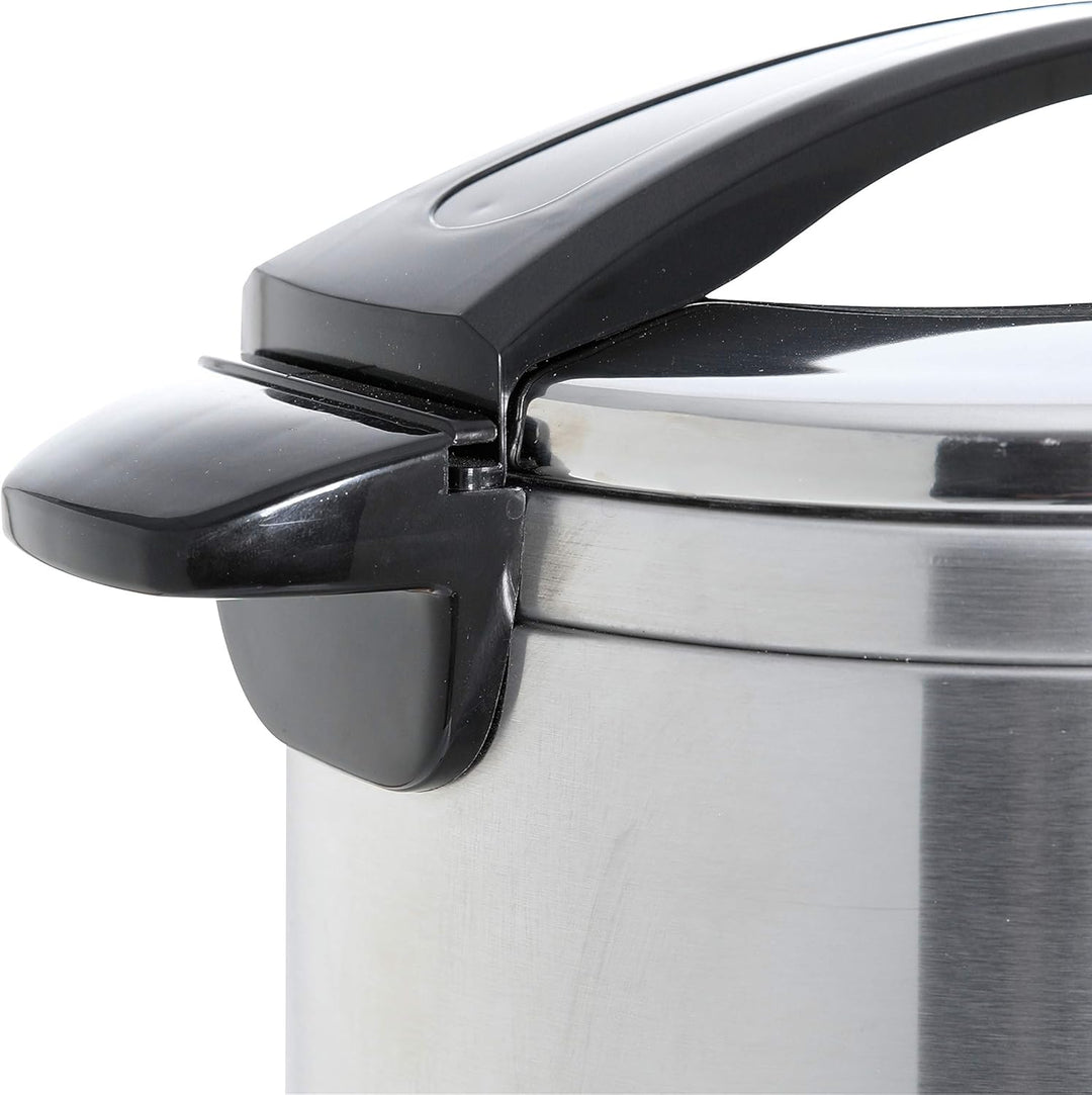 Ribelli 22L Doppelwandiger Glühweinkocher mit Metall Zapfhahn, Heissgetränkespender aus Edelstahl, T
