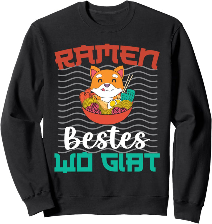 Kawaii Shiba Inu Japanische Ramen Nudeln Anime Ramen Sweatshirt
