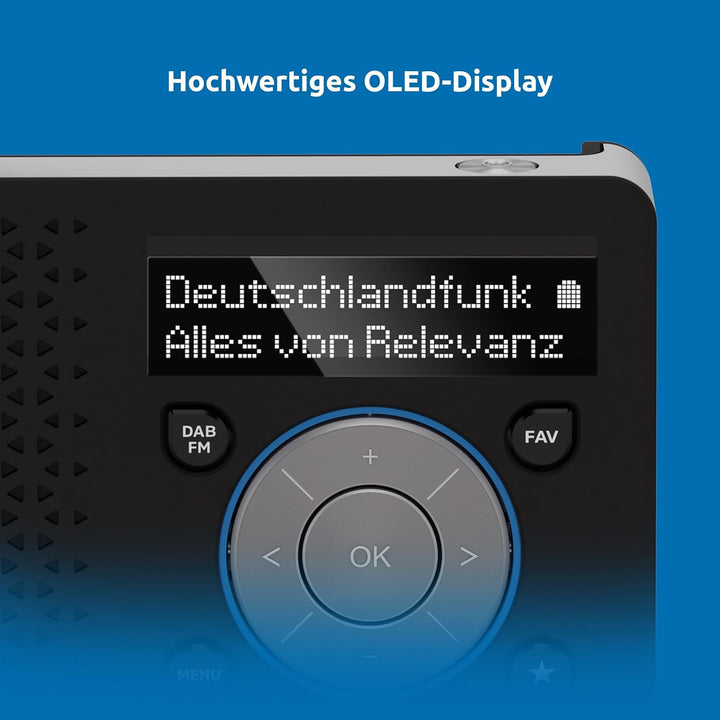 TechniSat DIGITRADIO 1 A – Tragbares DAB+ Radio mit Automatic Safety Alert (ASA, DAB, UKW, Kopfhörer