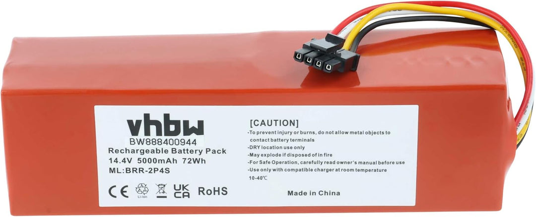 vhbw Akku kompatibel mit Xiaomi Roborock S4 MAX S4E52-00, Q Revo QR52-00, S4 MAX S4E52-00 Rubys-L Sa