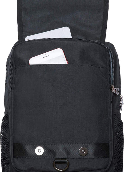 KAUKKO Canvas - Brusttasche für Damen und Herren - Umhängetasche Schwarz Jnl-fd252-1-03, Schwarz Jnl