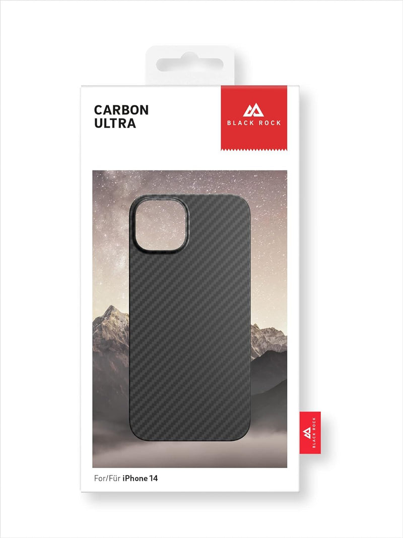 Black Rock - Hülle Carbonhülle Case Ultra Dünn Passend für Apple iPhone 14 | Aramid Handyhülle, Fibe