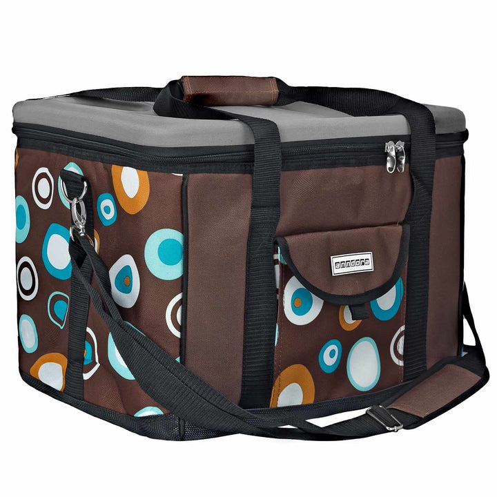 anndora Kühltasche XL 40 Liter - Isotasche Kühlbox Picknicktasche Farbauswahl XL braun, XL braun