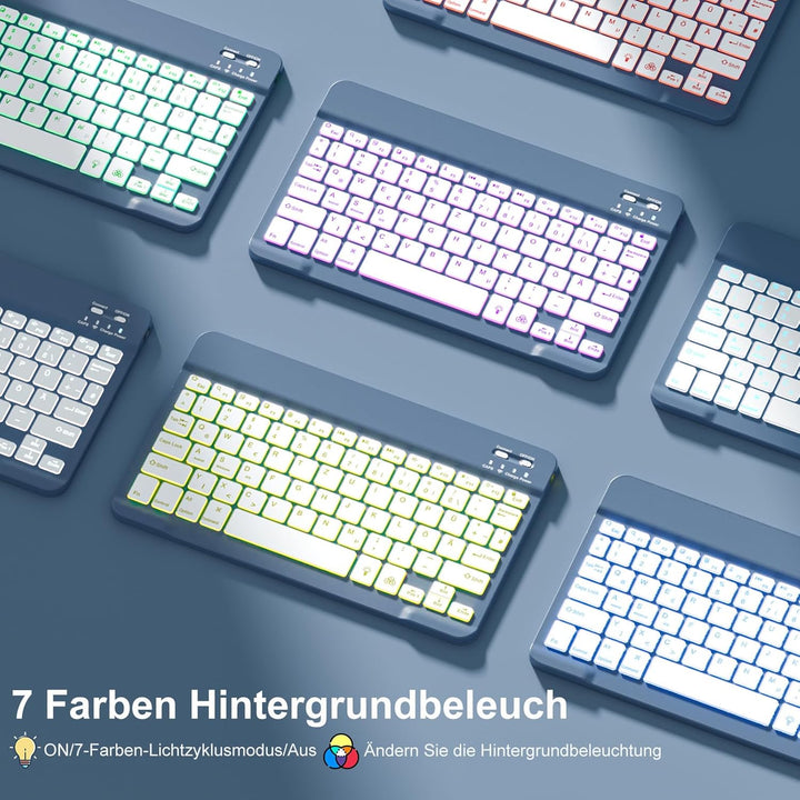 Vobafe Hülle mit Tastatur für iPad Air 11 Zoll M4 2026/M3 2025/M2 2024, iPad Air 5 4 2022 2020 10,9"