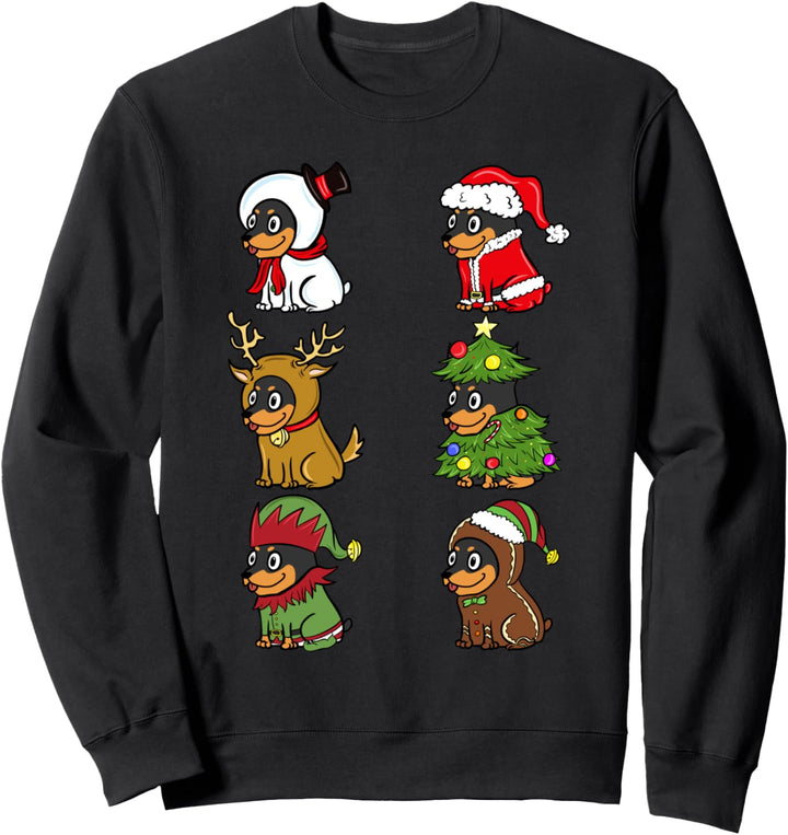 Zwergpinscher Weihnachten Kostüme Weihnachten Hund Sweatshirt
