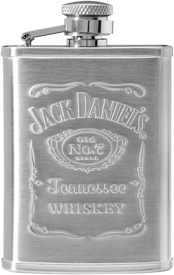 ZIPPO,49080,I AA8Geschenk-Set, JackDaniel´s Flachmann undFeuerzeug, Metall Jack Daniels Feuerzeug &