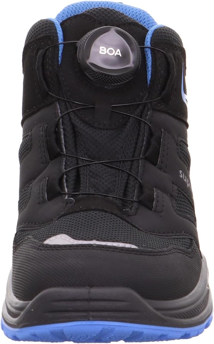 Superfit Jungen Jupiter Sneaker 31 EU Weit Schwarz Hellblau 0000, 31 EU Weit Schwarz Hellblau 0000
