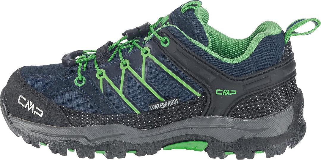 CMP Unisex Kinder Kids Rigel Low Trekking Shoes WpTrekking-Schuhe 28 EU B Blue Gecko, 28 EU B Blue G