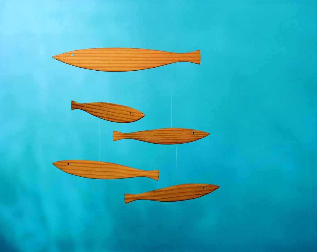 Flensted Mobiles Floating Fish pine 27x37cm
