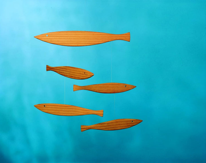 Flensted Mobiles Floating Fish pine 27x37cm