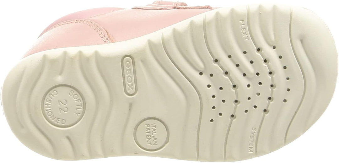 Geox Baby - Mädchen B Macchia GirlFirst Walker Shoe 19 EU Rose, 19 EU Rose