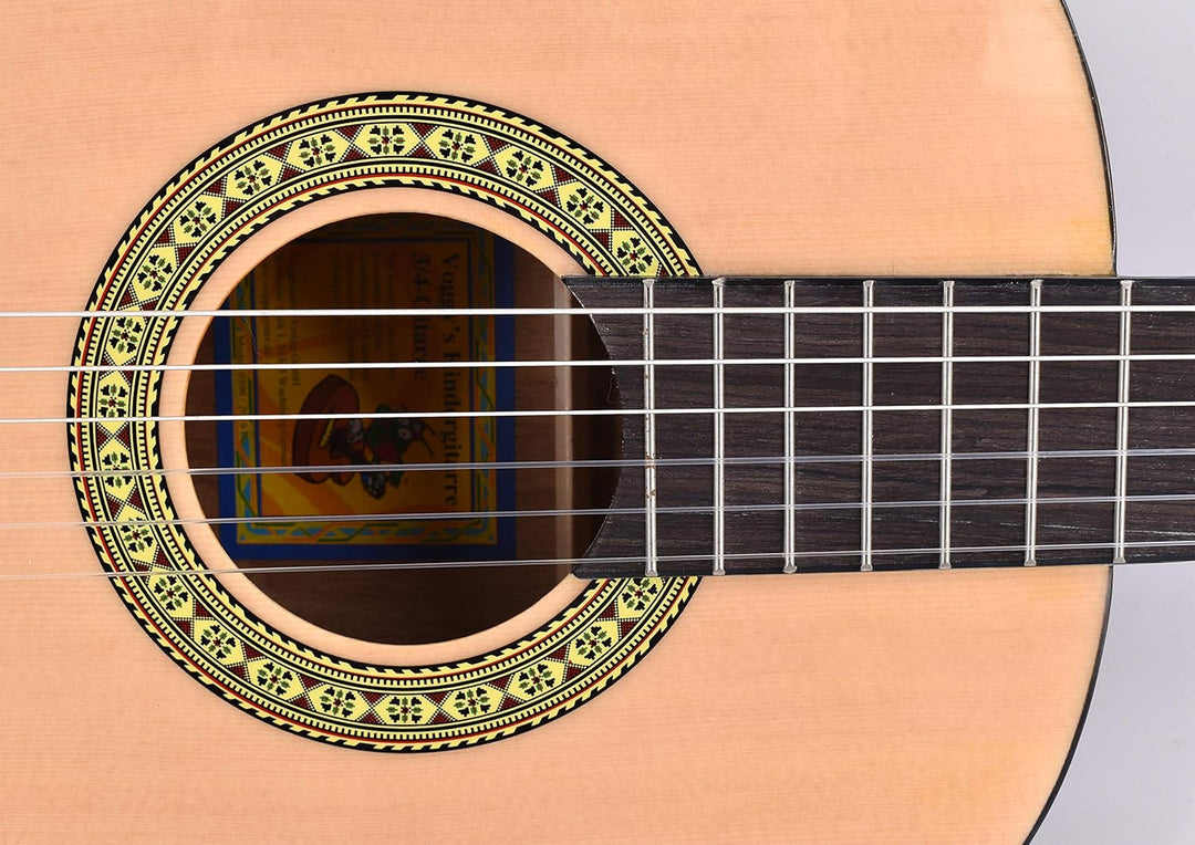 Voggy’s Kindergitarren-Set ¾ - Gitarre für Kinder ab 8 Jahren im Komplettset mit Zubehör auch geeign