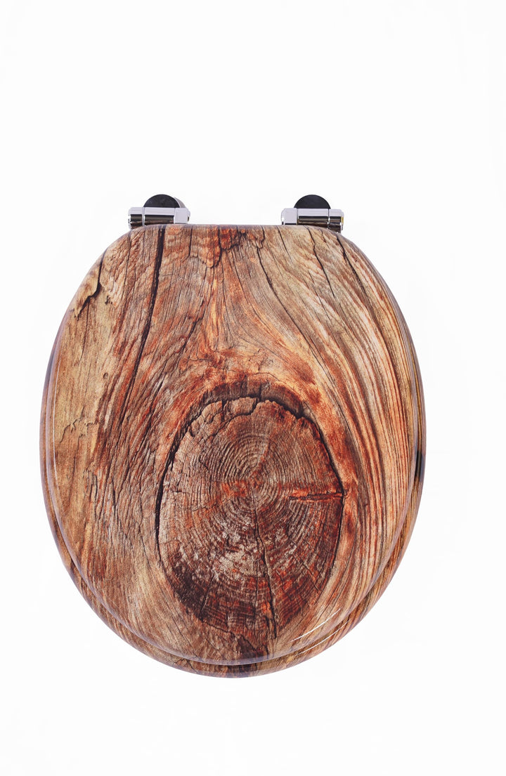 SINOBATH Premium WC Sitz mit Absenkautomatik – hochwertige Toilettendeckel aus Holz, viele bunte Mot