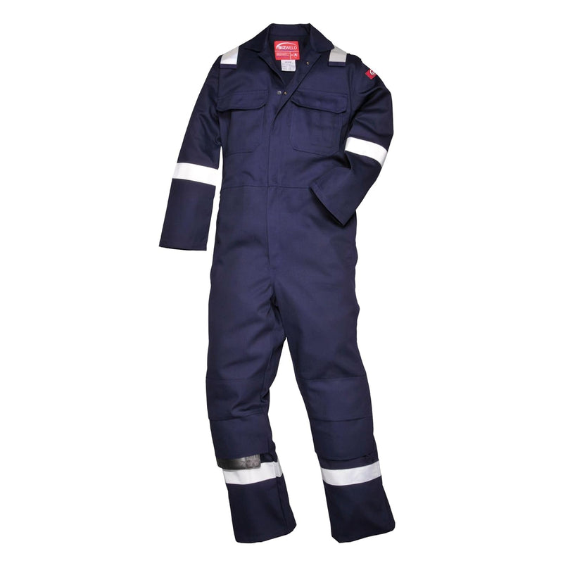 Portwest Bizweld Iona FR Overall, Grösse: XL, Farbe: Marine, BIZ5NARXL Schwarz XL Normale Länge, Sch