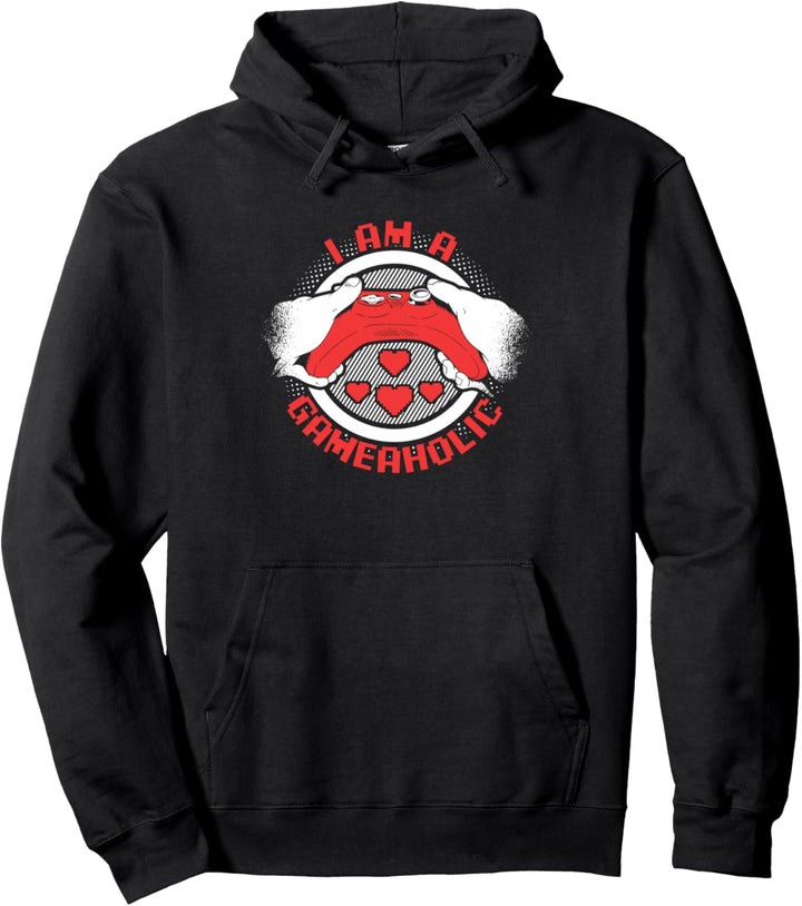 "I am a GAMEAHOLIC" | Zocker Zocken Gaming Gamer Pullover Hoodie