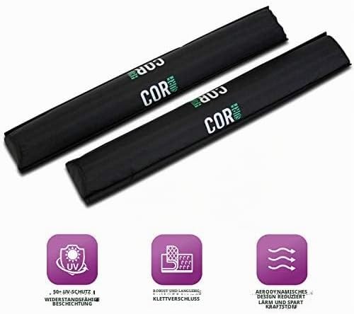 COR Surf Dachgepäckträger für Surfboard Kayak SUP | [Paar] 71cm - für grosse Aero Bars (71 cm) Mediu