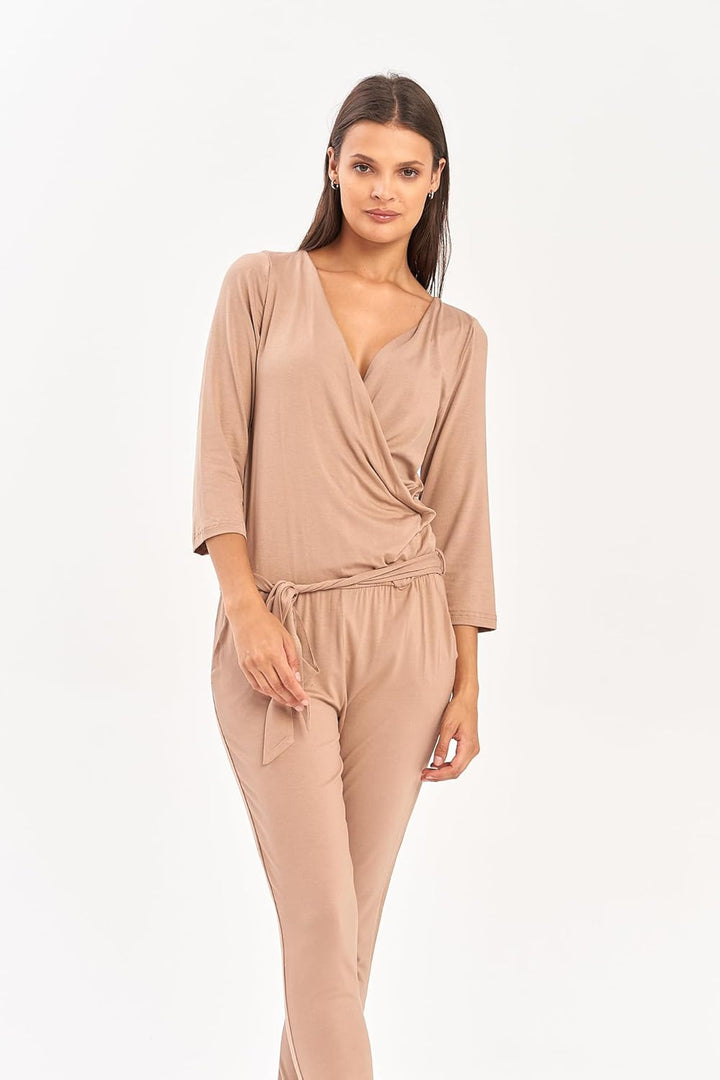Lemoniade eleganter langer Jumpsuit (made in EU) in verschiedenen Designs und Farben M Modell 2 Capp
