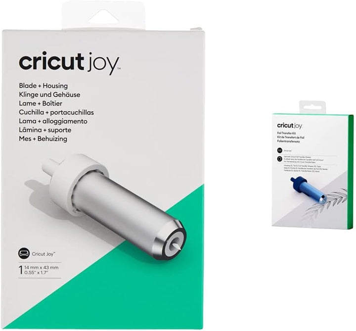 Cricut 2007927 Replacement Blades, Silver, for Joy & 2009057 Joy Foil Transfer Kit Bundle mit Schnei