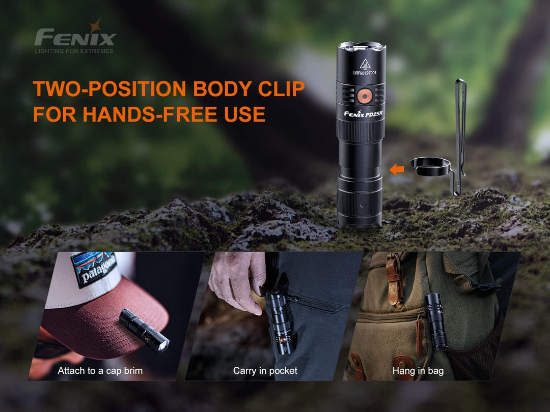 FENIX PD25R Mini-Taschenlampe, wiederaufladbar, 800 Lumen