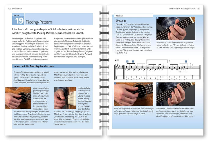 Ukulele - Der Komplettkurs (CD), C-Stimmung: Grundlagenkurs für Anfänger und Fortgeschrittene Für Uk