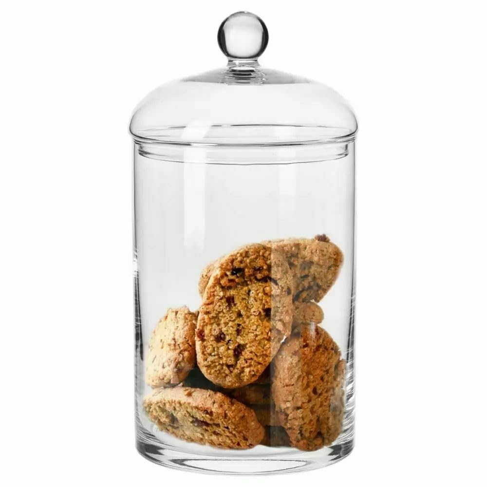 Krosno Glasbehälter mit Deckel 31 cm hoch, 2,7 l, Glamour Kollektion | Kekse, Vorratsdosen, Grosse G