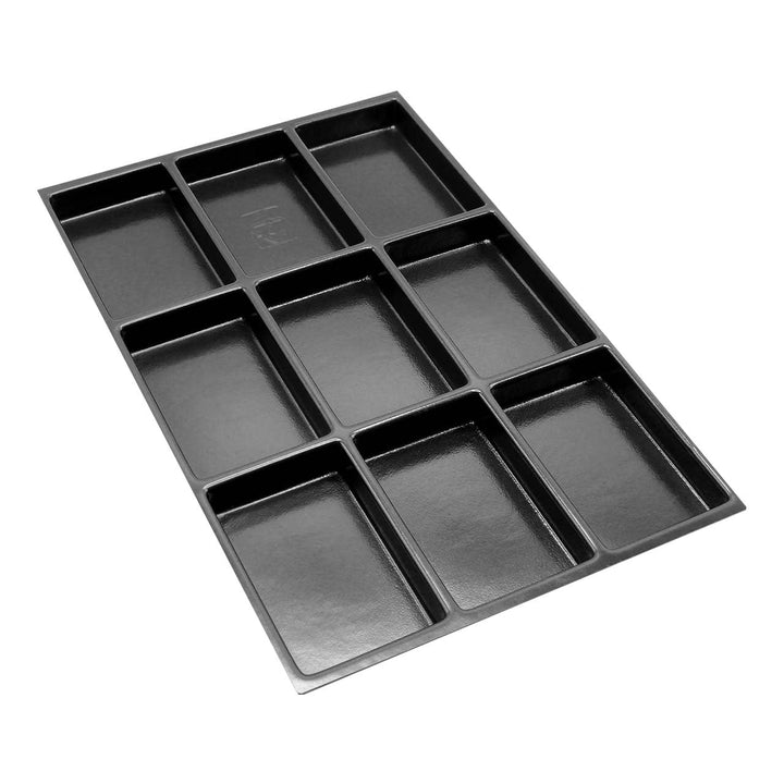 BISLEY MultiDrawer Schubladeneinsatz A4 9 Fächer für alle DIN A4 Schubladen, Metall, 800 Kunststoff,