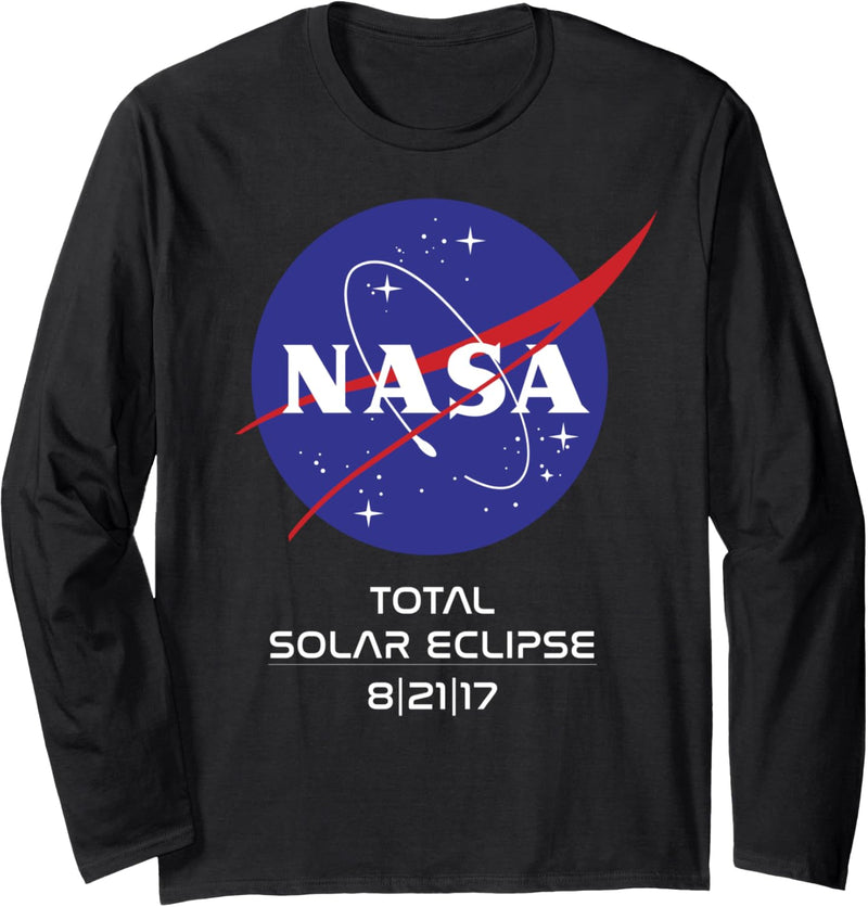 NASA Classic Logo Total Solar Eclipse 8|21|17 Event Langarmshirt