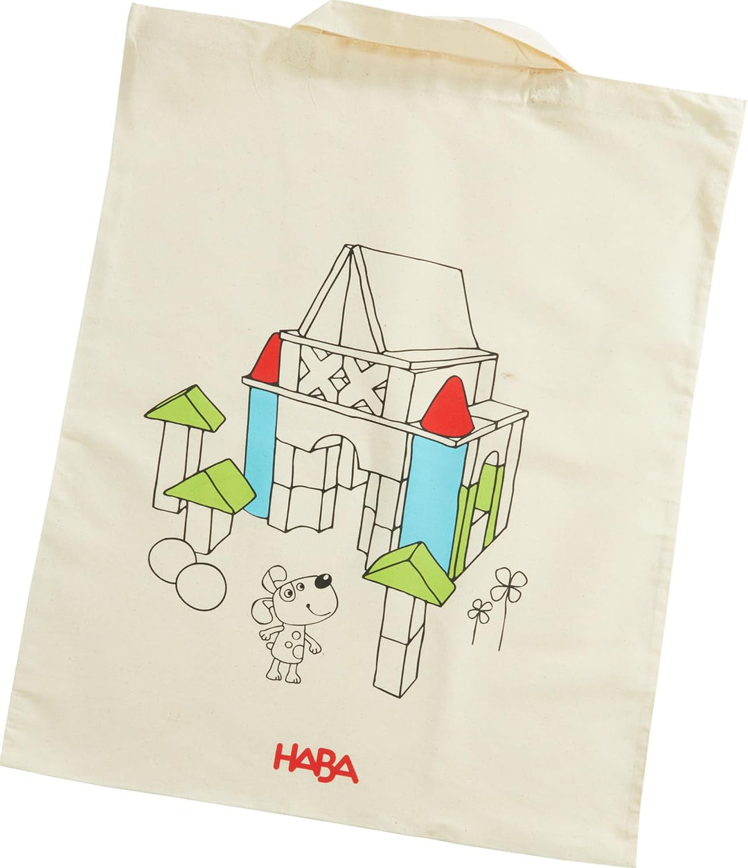 HABA Basis Holzbausteine - 85 Bunte Bausteine mit Baumwolltasche - Made in Germany - ToyAward Gewinn