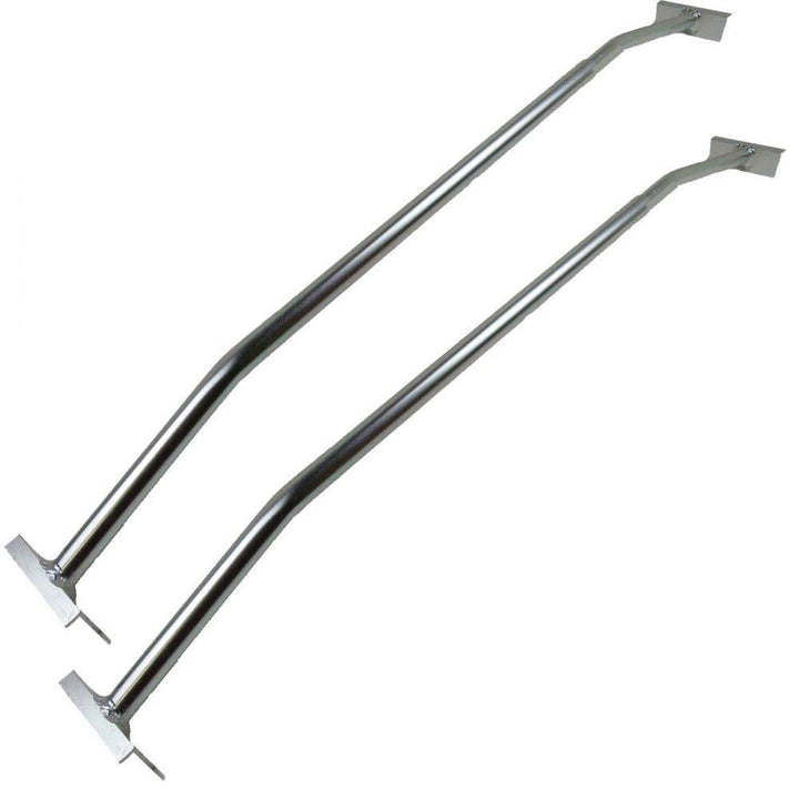 JB Brandl 2 x Alu Planenbügel für Flachplane, Ideal für PKW Anhänger 1,0-1,45m verstellbar