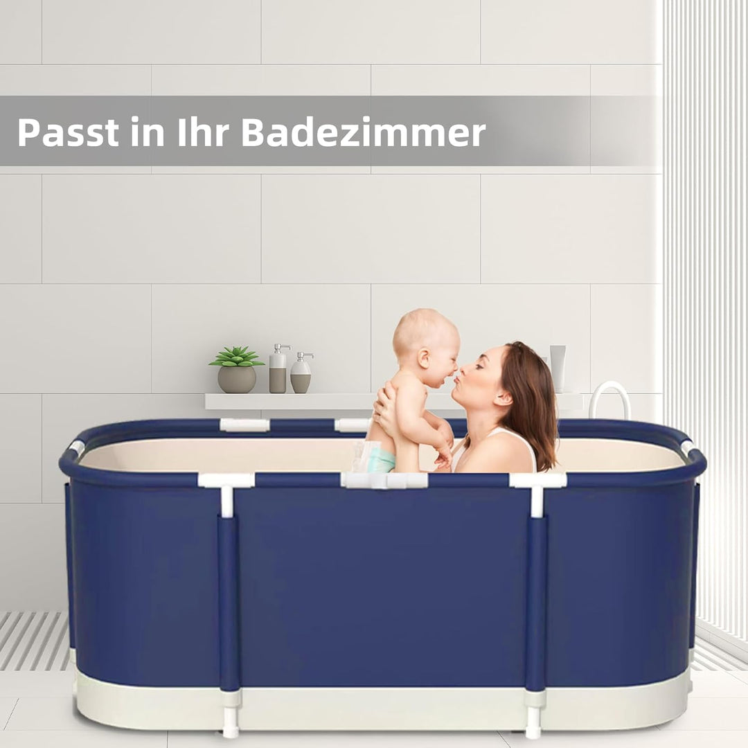 Faltbare Badewanne, installieren und tragbare abnehmbare Badewanne, Geeignet für Erwachsene und Kind