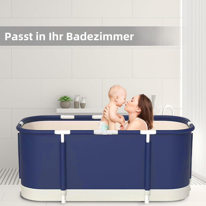 Faltbare Badewanne, installieren und tragbare abnehmbare Badewanne, Geeignet für Erwachsene und Kind