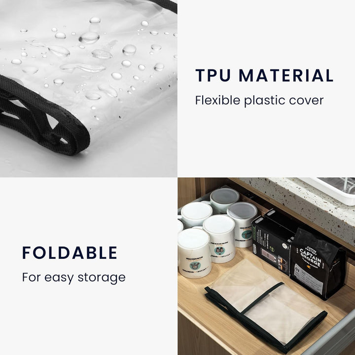 kwmobile TPU Hülle transparent kompatibel mit KitchenAid 4,3-4,8 Liter - mit 3 Fächern - Küchenmasch