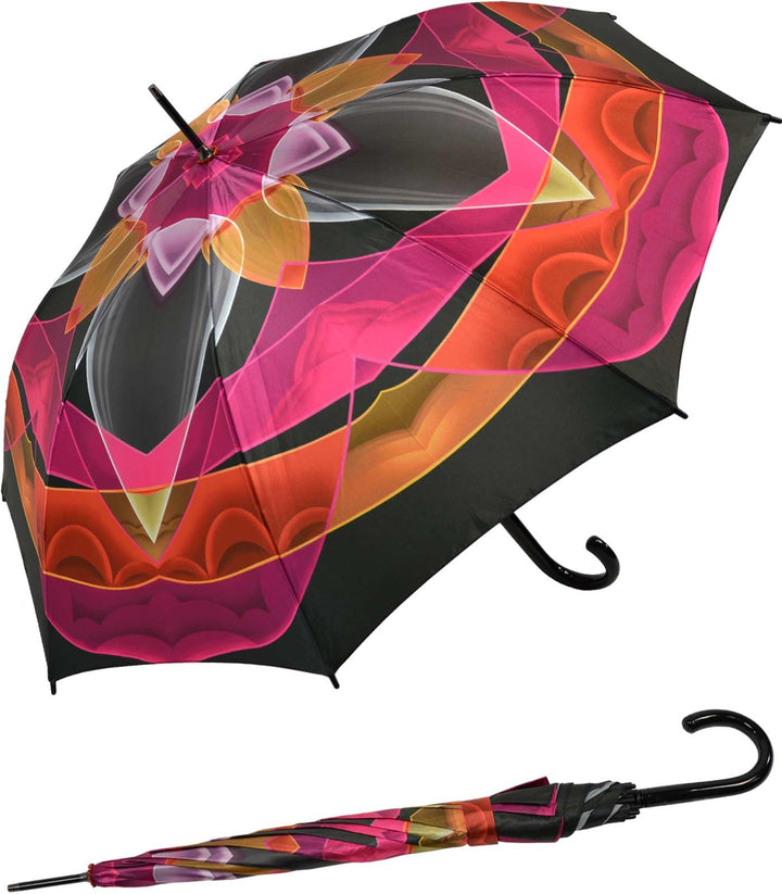 Doppler Damen Regenschirm Automatik Stockschirm Auf-Automatik Camelia, Stockschirm Auf-Automatik Cam