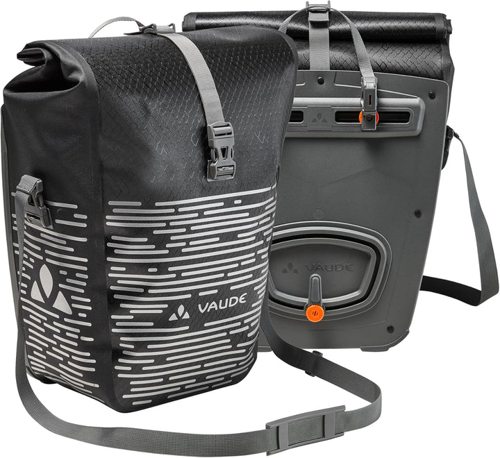 VAUDE Aqua Back Luminum II - Fahrradtasche - 2 Hinterradtaschen (2x24 Liter) - wasserdicht - Made in