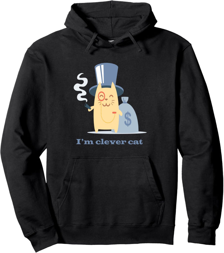 Ich bin coole kluge Katze Pullover Hoodie