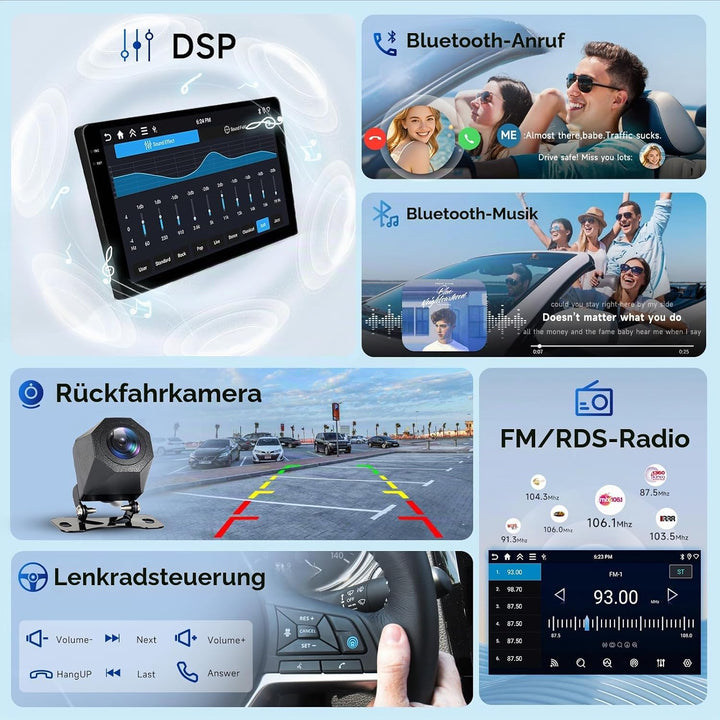 Hodozzy 4GB+128GB Android Autoradio für Chrysler 300 300C 2004-2011 mit Carplay Wireless Android Aut