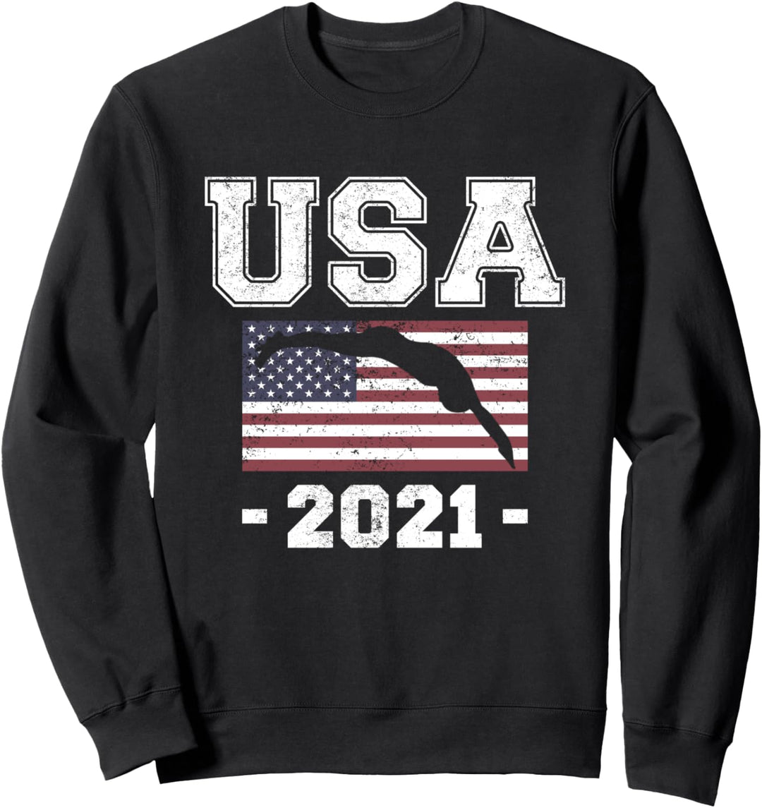 USA Swimming 2021 US Swim Aquatic Sport Athlete Team Sweatshirt