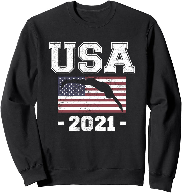 USA Swimming 2021 US Swim Aquatic Sport Athlete Team Sweatshirt