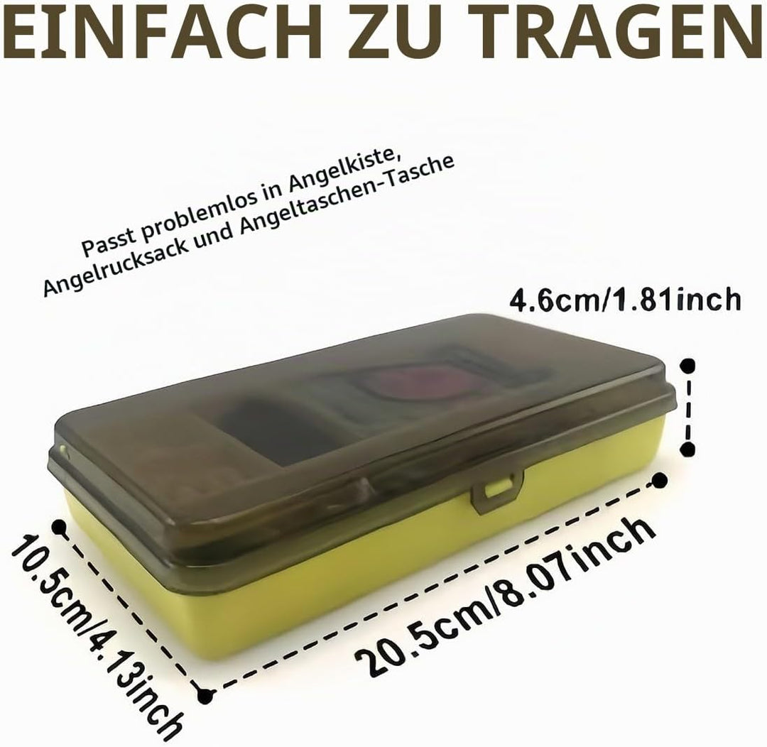 Angelköder Set mit 131 Teilen - Professionelles Angelzubehör mit Köderbox, Inkl. Gummifische, Spinne