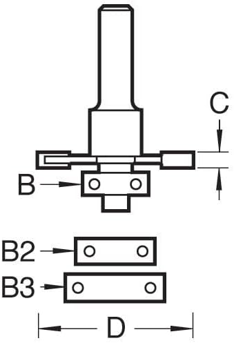 Trend Flachdübelfräser Set Silber, 37,2 mm x 4 mm, Tungstenkarbid, 800er Körnung, PTFE, Langschaft,