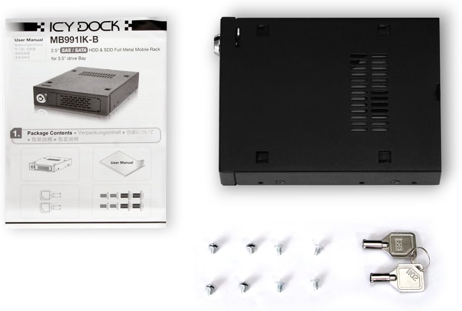 ICY DOCK ToughArmor MB991IK-B - SAS 3.0 Dual Channel 12GBit / SATA III 6Gbit Hot Swap Wechselrahmen